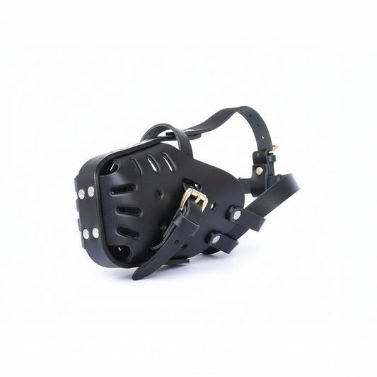 muzzle en cuir pour chien