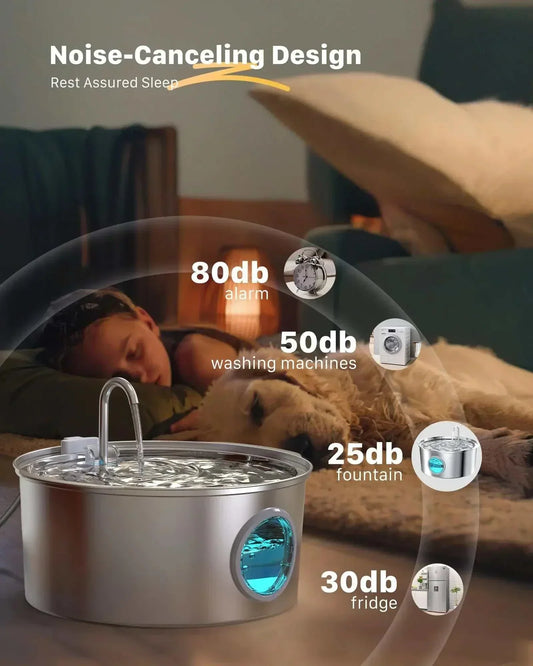 Fontaine à eau en acier inoxydable